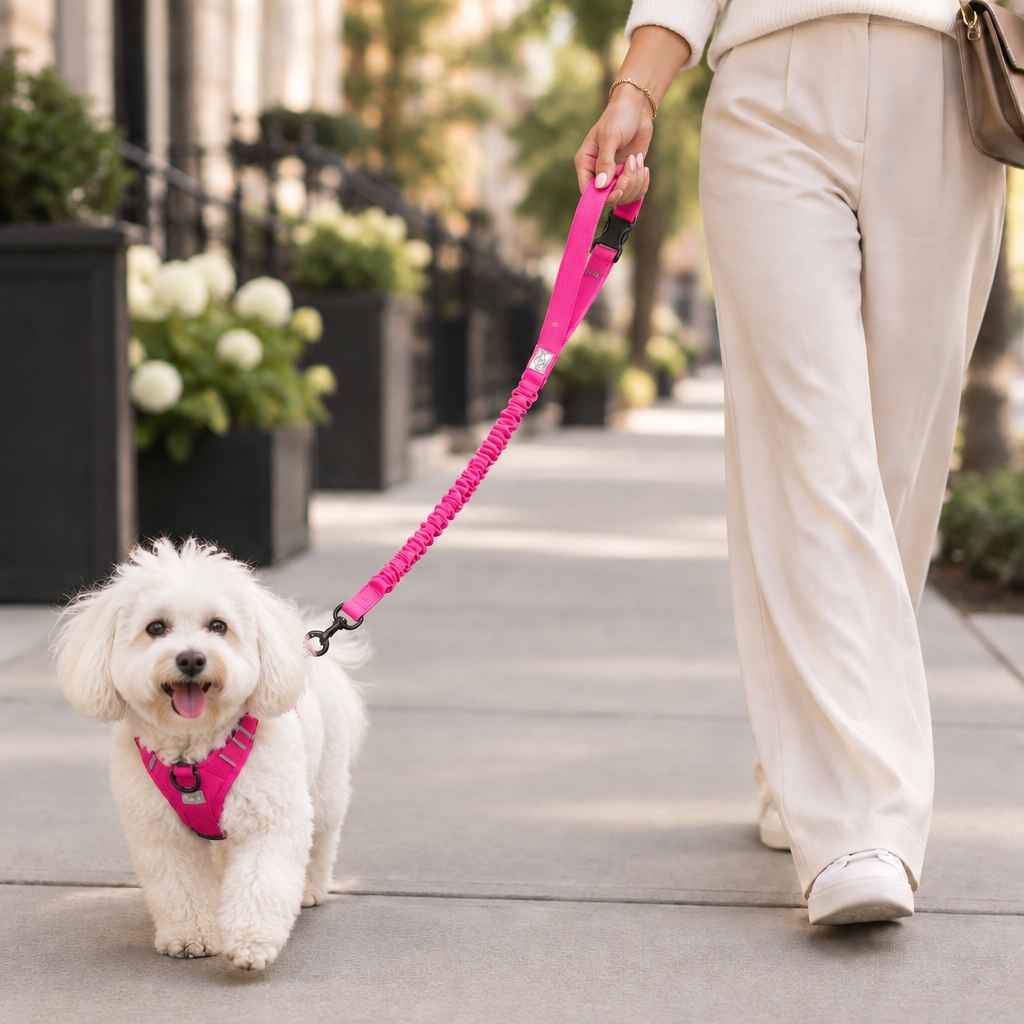 3-in-1 City Dog Leash - Hot Pink